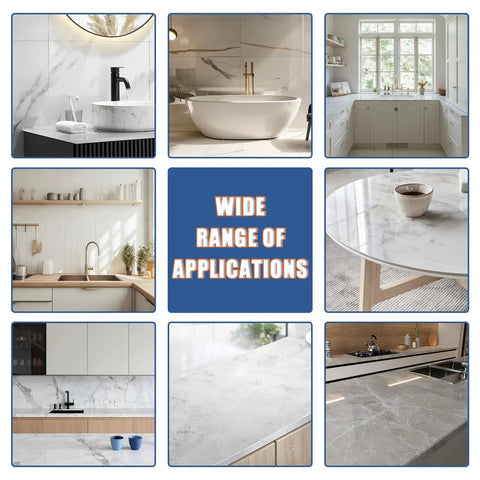 Wide range of applications for Porcelain Repair Kit With Two 50g Tubes, Waterproof Fiberglass Tile And Tub Repair Kit on various surfaces.