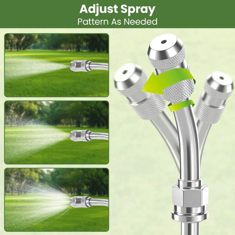 Heavy Duty All Metal Replacement Sprayer Wand For One Half Inch Hose Quick Connectors Fits One Quarter And One Half Inch Brass Barb
