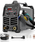 Beefy 50 Amp Dual Voltage Plasma Cutter With Air Inverter, 110 Volt And 220 Volt, Digital Display, IGBT Inverter, 2T 4T And Test Modes