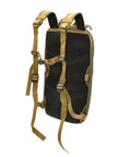 Back view of Versatile Tactical Hydration Pack With MOLLE System and Three Wear Modes showing straps and harness system.