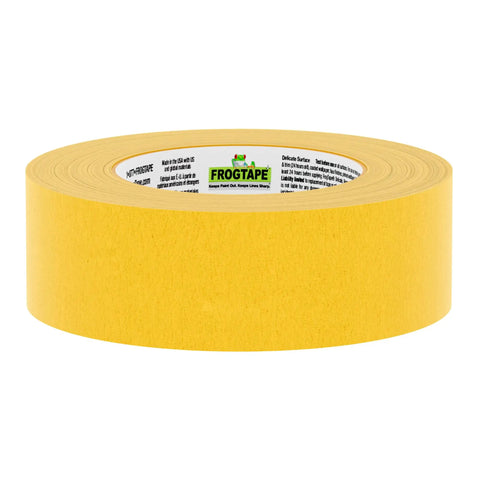 Delicate Surface Painters Tape With PaintBlock Technology For Sharp Lines No Bleed Low Adhesion To Protect Freshly Painted Walls And Trim Yellow