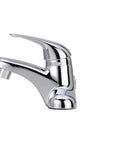 Single-Control Deck Mount Lavatory Faucet In Chrome With 5-Inch Spout And Eight Flow Options From 0.35 Gpm To 2.2 Gpm