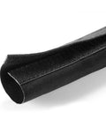 Six Inch Hook And Loop Nylon Fast Wrap Cable Sleeve For Quick Reusable Cable Management Ten Feet Long Black