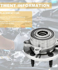 Mechanic installing Beefed Up Pair Of Front Or Rear Wheel Hub And Bearing Assemblies 512460 For Ford Explorer and Interceptor