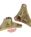 Rock Solid 17T Spline Wheel Hub Featuring Hella Durable Steel Alloy Construction For Slick Rear Axle Bearing Replacement With 3 Stud 18 Mm Size For Atv Quad Bike And Go Kart Models, showing two mounting hubs with 18mm bore.