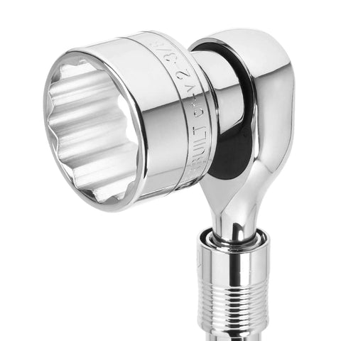 3/4 Inch Drive 46mm Socket With 12 Point Thin Wall Hex, Chrome Vanadium Tough As Nails Build, Mirror Polished Finish, Z Drive Hex