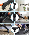All Purpose Vacuum Attachment Kit With Air Driven Pet Upholstery Turbo Brush And Swivel Head Nozzles 10 Piece Set in use