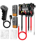 Ready To Go Prewired Winch Control Box Kit for 8000 to 17000 Lb ATV UTV Trailer Winches, 12V 500A Solenoid Contactor Relay