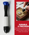 Dead On Precision Pin Vise Hand Drill Kit Featuring Ridiculously Sharp Micro Drill Bits And 1mm Mini Set for jewelry making and crafts.