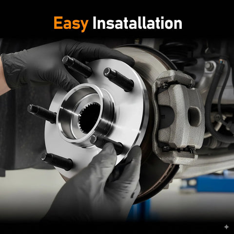 Installing Front Wheel Hub Bearing Assembly 513214 5 Lug 2 Pack With ABS For 2004-2012 Malibu, 2008-2010 Cobalt, 2008-2010 HHR