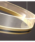 LED s LED Pendant Lights Modern Acrylic Creative Ceiling Pendant Lamp Ring Indoor Lighting for Living Room Bedroom Kitchen Hang Lamps close-up of gold D60 cm design