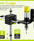 Sturdy Vertical Tapping Machine With 9.84 Inch Arm Effortlessly Drill Holes In Wood Plastic Metal Using M3 To M6 Threads For Precision Workshop Jobs And Reliable Industrial Grade Performance Every Single Time - arm design feature