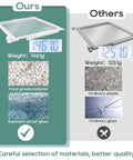 Glass Shelf Replacement For Whirlpool Kenmore Maytag Amana Crosley Refrigerators Fits Selected Models Easy Install Durable Clear Safety Glass with comparison to competitors, highlighting explosion-proof material.