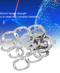 100 Pcs Wave Washer Set In Stainless Steel A2 70 Grade Three Wave Gaskets For Fasteners M6 Hardware And DIY Projects For Home Garage Car Maintenance Durable Corrosion Resistant Easy Fit, stacked wave washers