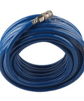 Top Tier 15 Meter Blue Pneumatic PVC Hose With Quick Connect Fitting And Air Compressor Line For Shop Tools coiled hose with metal fittings