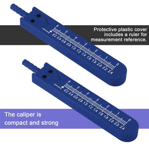 8 Pack EKG Calipers With Ruler, Stainless Steel ECG Measuring Tools For Nursing, Precise Electrocardiogram Drafting Divider In Blue, Durable, Rust Resistant And Easy To Use In Hospital Settings, blue ruler cover