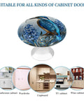 Kingfisher Hyacinth Bloom Cabinet Knobs Set Of 2 1.1 Inch Stainless Steel Aluminum Alloy Drawer Pulls for kitchen cabinets