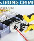 Heavy Duty Ferrule Crimping Tool Kit With Wire Stripper And Ferrules Crimper Plier 600 Piece Set close-up view