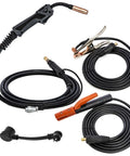 Cables and accessories for All In One 160 Amp MIG TIG Stick Flux Core Arc Welder With Spool Gun DC Inverter Aluminum Ready