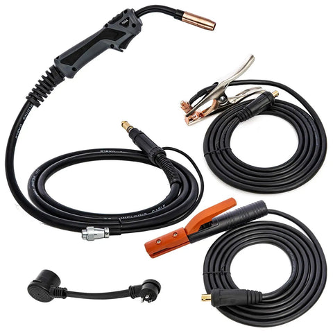 Cables and accessories for All In One 160 Amp MIG TIG Stick Flux Core Arc Welder With Spool Gun DC Inverter Aluminum Ready