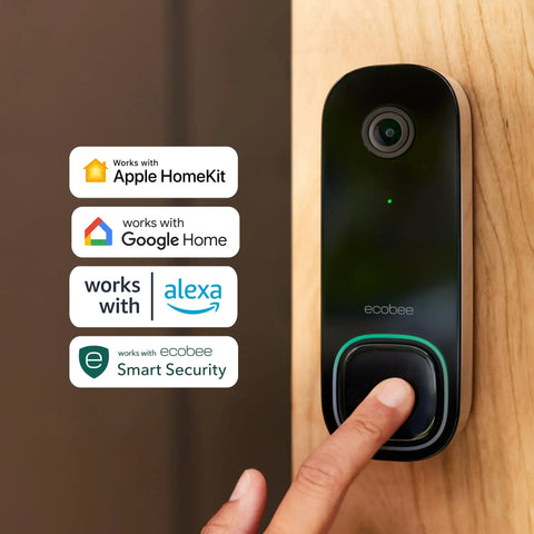 Home Security Bundle With 1080P HDR Smart Doorbell Camera Wired SmartSensor For Doors And Windows And SmartCamera With Voice Control for smart home integration