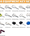 56 Piece Heavy Equipment Master Key Set For Excavators Dozers Loaders And More Universal Heavy Duty Keys For Construction Machines