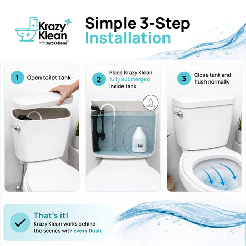 Automatic Toilet Cleaner That Keeps Your Bowl Fresh With Every Flush, installation steps visual guide.