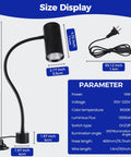 Pro Grade Ultra Bright 14W Magnetic LED Work Light With Flexible Gooseneck And Magnetic Base for size and specifications display