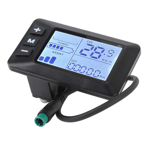 Electric Bike Controller With LCD Display And 5 Pin Connector For Easy Modification Speedometer Readout And Electric Scooter LCD Panel Upgrade For Pro Riders Who Love Quick Dope Upgrades