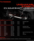 CV Drive Axle Shaft Assembly Front Right Passenger Side installed in Toyota Camry or Lexus ES350, showcasing stability and compatibility.
