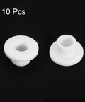 10 Pcs Flanged Nylon Sleeve Bearings With Self Lubricating Bushings Bore 9mm OD 13mm Length 12mm Flange Dia 23mm Flange Thickness 3mm White Durable Low Maintenance, two views