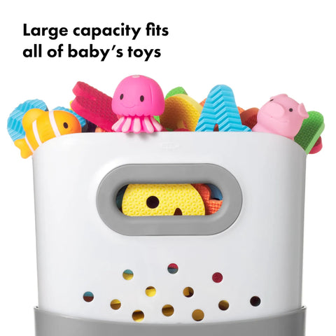 Freestanding Ventilated Bath Toy Storage Caddy Quick Dry Organizer Keeps Kiddo Gear Fresh Without Gunk Holds Big Tub Capacity Heavy Duty Nursery Bin For Bathroom Essentials Daily