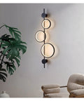 Top Shelf Modern Wall Sconce With Straight Fire Led Glow And Hella Sturdy Iron Frame Perfect For Bedroom Bedside Or Tv Backdrop Ambiance Easy Surface Mount And Super Durable Daily Lighting, featuring circular design.