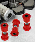 Golf Cart Spring Bushing Kit 8 Piece Rubber and Plastic Replacement Parts for Front and Rear Leaf Springs Easy Install