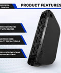 Heavy Duty Downtube Ebike Battery Case For Up To Ninety One 18650 Cells Diy Electric Bike Pack With Rock Solid Mechanical Lock And Thirty Six Volt Ready Setup For Daily Rides, side view showcasing robust design.