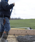 Workhorse Tool Hook And Trowel Hanger A Dependable Hand Tool Carrier That Clips Right To Your Tool Belt Or Back Pocket Keeping All Your Masonry Essentials Within Easy Reach During Any Grind, attached to a worker's belt.