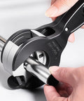 Ratcheting Tubing Cutter 2-In-1 Close Quarters Pipe Cutter for Copper PVC and Metal Tubes Cuts from 5/16 to 1-1/8 Inch in use