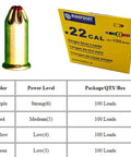 Pro Grade High Velocity Red Powder Load Pellets For Dog Training Launchers And Retriev-R-Trainer DT System, chart shows load levels
