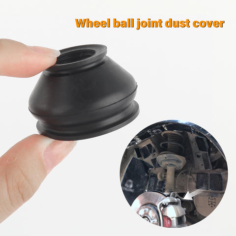 14 Piece Universal Ball Joint Boot Cover Truckin Ready Replacement Kit For Rack And Pinion And Tie Rods, Rubber Boot Covers For Cars, SUVs, And Trucks, Sealing Design Keeps Dirt And Moisture Out, DIY Auto Accessory Upgrade. black rubber wheel ball joint dust cover for suspension