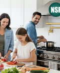 Family cooking with Wall Mount Pot Filler Faucet 19 Inch Folding Stretchable Kitchen Tap In Stainless Steel Brushed Gold, NSF certified