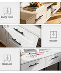 3.5 Inch Matte Black Stainless Steel Cabinet Handles 20 Pack Built To Last Tough As Nails Cabinet Pulls Knobs in living areas
