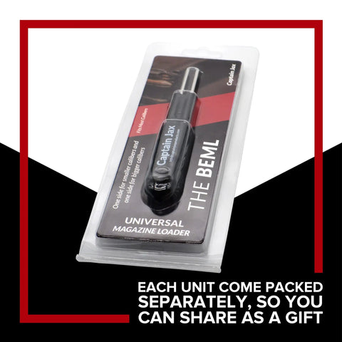 Universal Magazine Loader 2 Pack For All Calibers Easy One Handed Loading Reduces Strain Not a Speed Loader in packaging