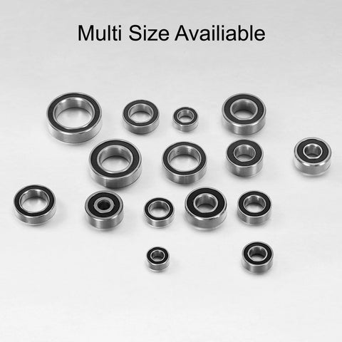 Assorted size hybrid ceramic deep groove ball bearings set with steel outer rings and seals