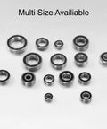Hybrid Ceramic Deep Groove Ball Bearing 12x24x6mm With Si3N4 Silicon Nitride Balls, Double Sealed 6901-2RS, Multiple Sizes