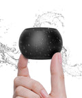 Black Pocket Bluetooth Speaker with Big Bass, 5W Portable Wireless Speaker, IPX7 Waterproof, small waterproof design