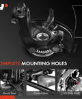 Front Right Steering Knuckle And Wheel Bearing Hub Assembly For Volkswagen Jetta Golf Beetle 1999 To 2010 With 288 Mm Rotor Only Premium Aftermarket Replacement Direct Fit And Easy Install