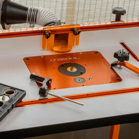 Heavy Duty Brass Router Template Bushings With Precision Bearing Kit And Inlay Guide Set Rock Steady Woodworking Essentials on router table.