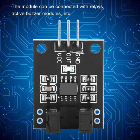 Infrared Photoelectric Sensor Module 10 Pack 5V DC For LM393 Compatible DIY Kit on circuit board background