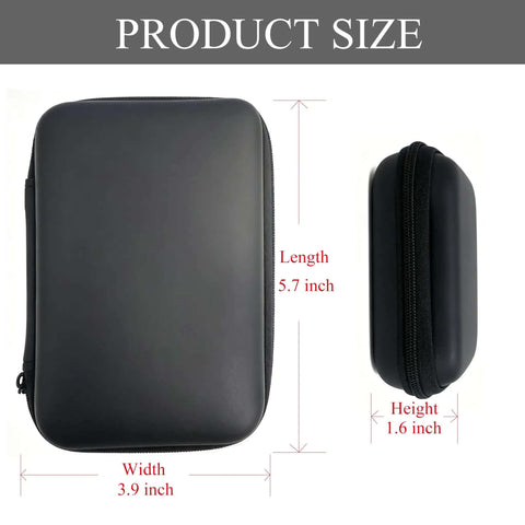 Hassle Free Waterproof Cable Organizer Pouch With Plush Velvet Interior secure 5.7x3.9x1.6 inch tech case for chargers and cables.