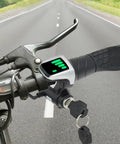 36V Half Twist Ebike Throttle Grip With Key Lock And LCD Display Right Hand Handlebar Throttle on open road